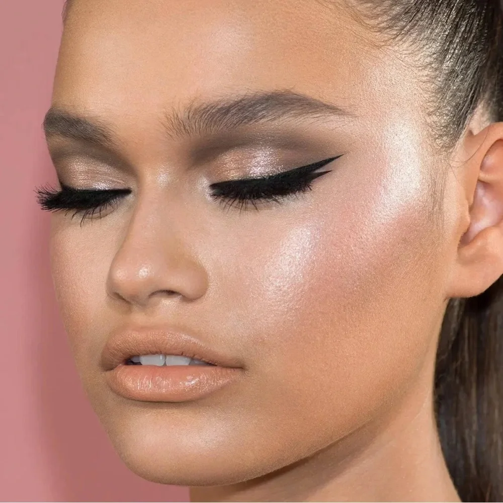 🌸 NATASHA DEDONA MINI DIAMOND & GLOW POWDER & CHROMIUM LIQUID EYESHADOW